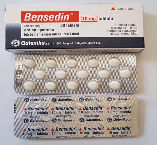DIAZEPAM 10MG (GALENIKA BENSEDIN/15 TABS)