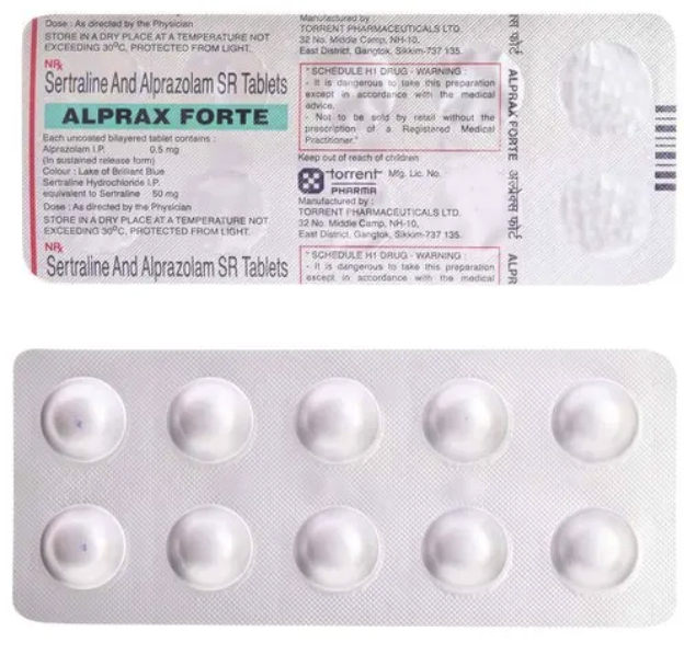 KSALOL 1MG ALPRAZOLAM X 15 TABS STRIP