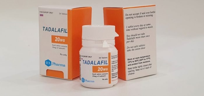 CIALIS 20MG - TADALAFIL X 20 TABS (BA PHARMA)