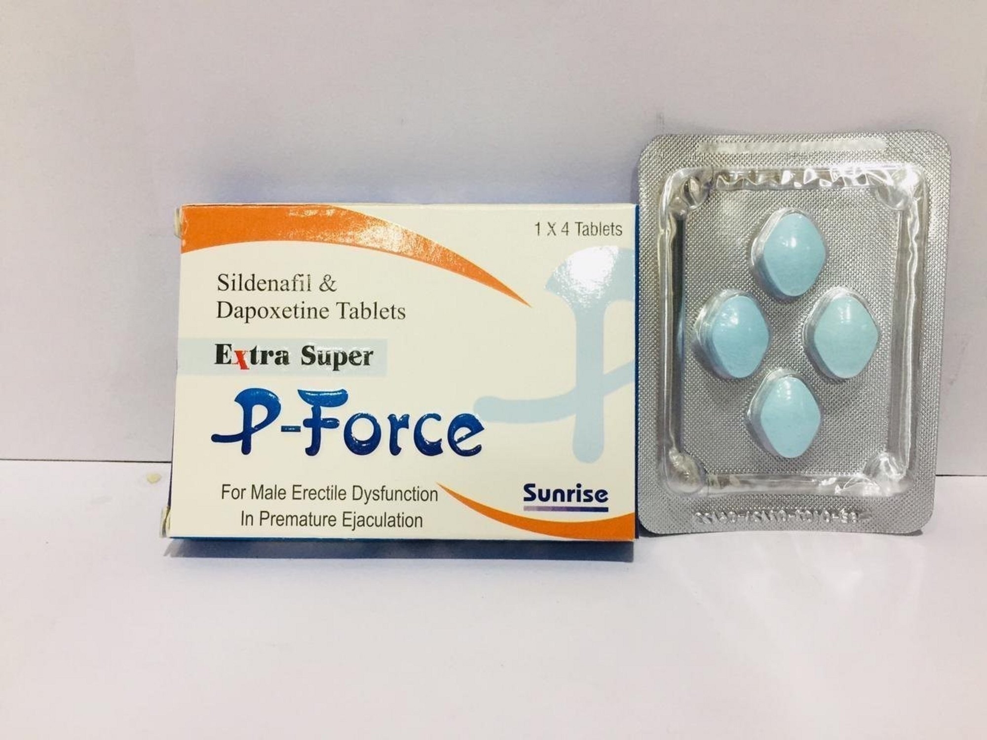 SILDENAFIL - P-FORCE VIAGRA AND DAPOXETINE 4 TABS